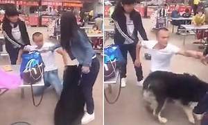 Women in China fight over man they're trying to drag home