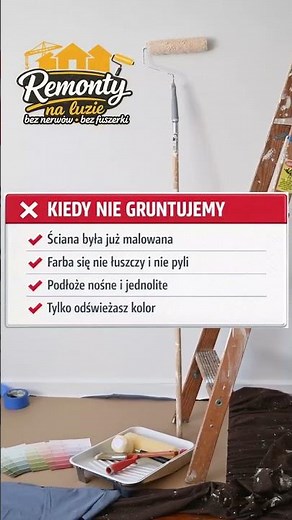 Gruntowanie przed malowaniem?❌ Nie zawsze✅ Ale czasem jest konieczne