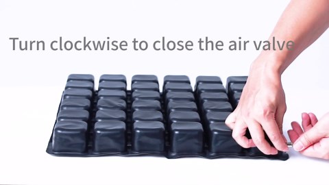 Sponge Filled self Inflating Cushion,Air Inflatable Seat Cushion,Chair Cushions for Office Chair,Wheelchair Cushions, Car Seat Cushion,Adjustable Cushion,Non-Slip Hip Protector,16" x 16"