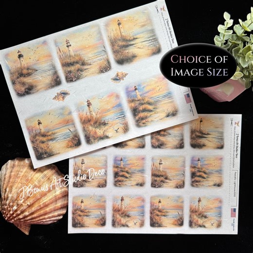 Peaceful Lighthouse Decoupage A4 Rice Paper, Small DIY Craft Project, Ephemera Junk Journal, J Bonus Art Studios Deco, Collage Sheet, 836 - Etsy