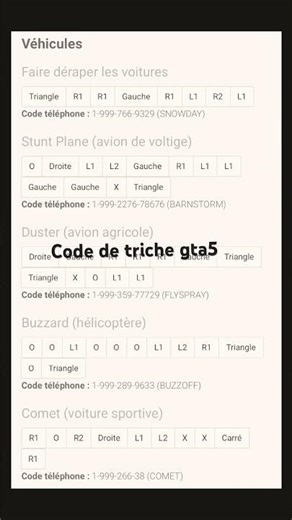 Code de triche Gta 5 #gta5 #codedetriche
