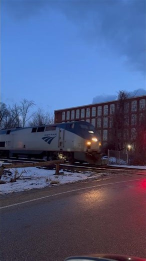 Early Morning Amtrak Train Before Traffic