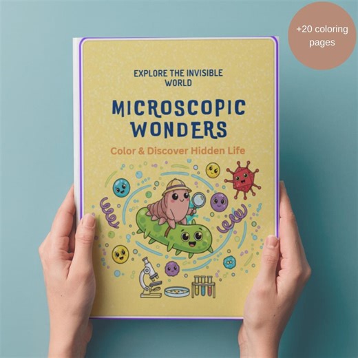 Microbiology Coloring Book for Kids, Science STEM Activity (digital Download, PDF) - Etsy