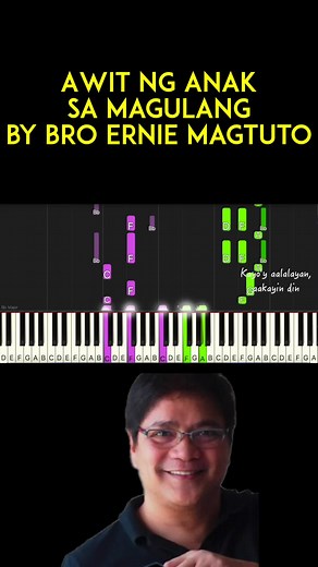 Awit ng Anak sa Magulang by Bro Ernie Magtuto 🎼 🎹 sheet music with chords & lyrics: https://www.mymusicsheet.com/melsmusiccorner/80334 🌟 🎹🌟 Browse through my other SHEET MUSIC COLLECTION here: https://payhip.com/MelsMusicCorner
