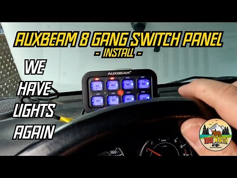 AUXBEAM 8 GANG SWITCH PANEL INSTALL | JEEP JKU