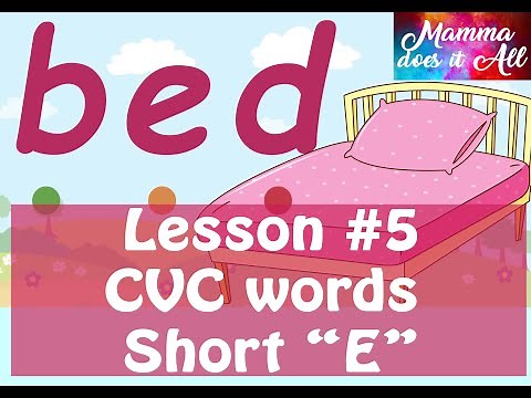 Lesson #5 - Three Letter blends | Short "E" CVC words | Step by step Learning to Read Phonetically