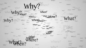 ANY QUESTION Keywords, Five Ws, Animation, Loop, 4k