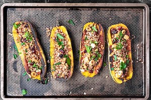 Easy Stuffed Delicata Squash