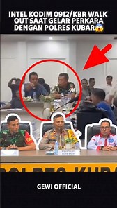 Viral!! Kubar Military District Command intelligence officers walk out during a case conference w...