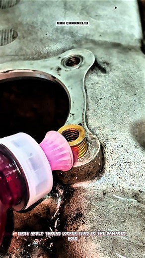 How to Install a Thread Insert to Repair Stripped Threads#shorts #satisfying #repair #technique