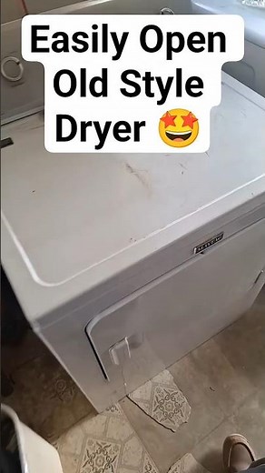 How Do I Open My Dryer #appliancerepair #diyhome #dryerrepair