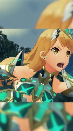 Mythra strikes #xenobladechronicles2 #pyra #mythra #shorts