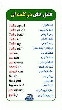 آموزش مهم‌ترین افعال دو کلمه‌ای انگلیسی با معنی فارسی