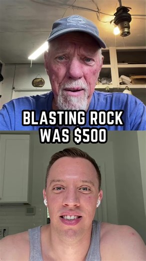 Back then, blasting solid rock with dynamite cost $500 a day, which seems like a bargain now, decades later! Funny how the price of time and effort only grows in memory. #ConstructionStories #DynamiteDays #HomeBuilding #BlastFromThePast