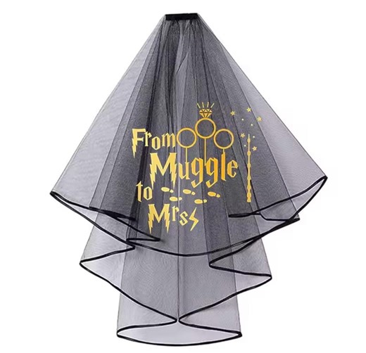 Bride to Be Black Veil Wizard Theme Bachelorette Veil Future Mrs Hen Party Bridal Shower Wedding Engagement Gift - Etsy
