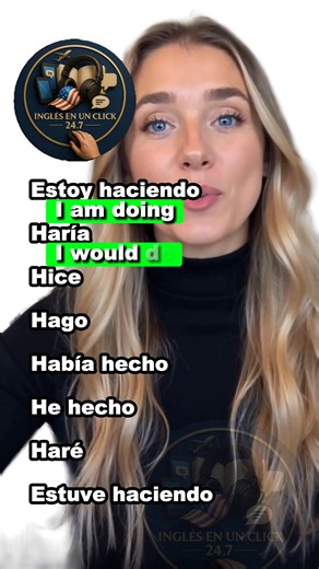 👉 Aprende todos los tiempos verbales del verbo DO en inglés 🇺🇸 | ¡Habla como un nativo! 💬🔥 ¿Sabías que el verbo DO es uno de los más usados y más importantes en inglés? 😱 En este video de Inglés en un Click 24.7, aprenderás cómo usar el verbo DO en todos sus tiempos verbales de forma clara, sencilla y con ejemplos reales. 💡 Aquí tienes los ejemplos que aprenderás hoy: Estoy haciendo → I am doing Haría → I would do Hice → I did Hago → I do Había hecho → I had done He hecho → I have done Ha