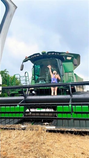 Farm Life Looks Different Here 🚜 #harvest #farming #combine