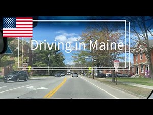 【USA Driving#1】🇺🇸メイン州ドライブ アメリカの田舎町の景色 DRIVING MAINE【アメリカ生活】
