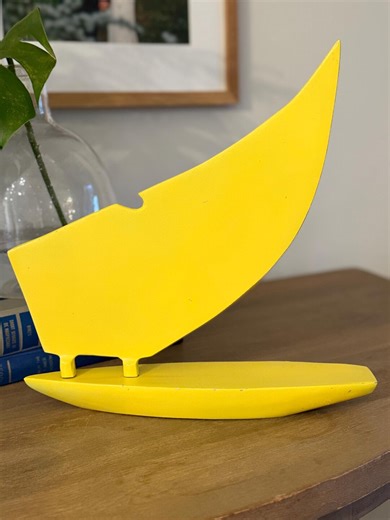 Yellow Modern Metal Sailboat - Nauticalia London - Etsy