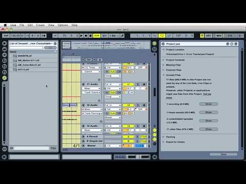 #28 Remove Unused Files :: Ableton Live