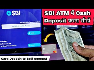 SBI ATM me Cash Deposit kaise kare | How to Deposit Cash in SBI CDM using Debit Card