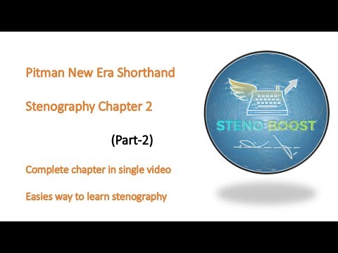 Pitman New Era Shorthand Chapter 2 (Part 2) | Learn Stenography Step by Step | Easiest way to learn