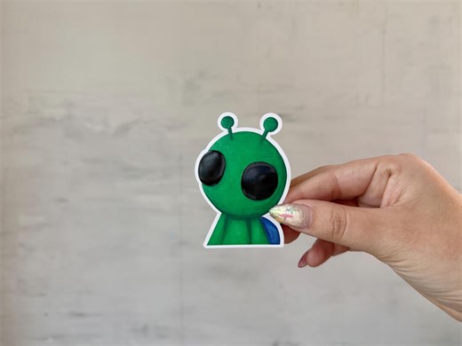 Alien Guy Sticker: I Love Lamp Series - Etsy UK