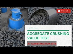Aggregate Crushing value test