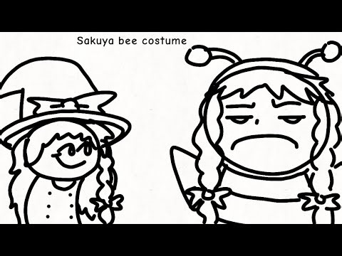 [Touhou animation] Sakuya bee costume