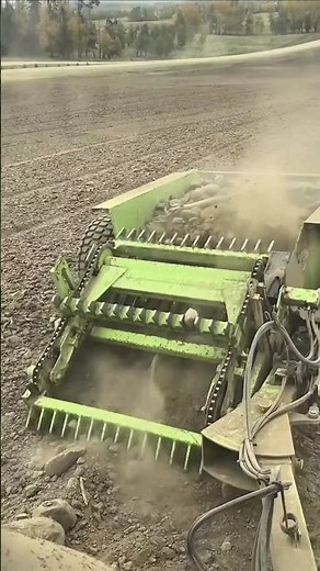 Rock Picker Machine in Action! Crushing & Sorting Soil Fast #rockpicker #soilprep #farmtech