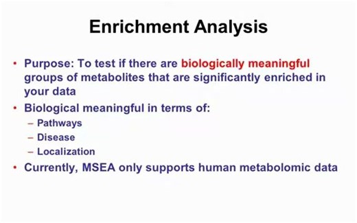 Lecture 13- Using MetaboAnalyst Part 2