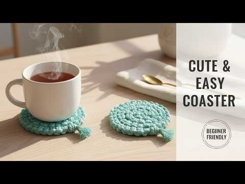 Macrame Coaster Tutorial for Beginners | Round DIY Mug Mat | Series 6/15
