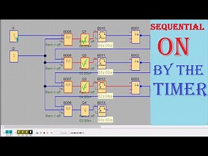 Siemens PLC-Programming Sequential and Repetitive by Timers and Negative Edge in LOGO!