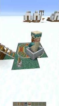 I Launched a Snow Villager with a Minecart! ❄️😂 | Minecraft Meme #Shorts