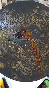 encaustic creation using iron