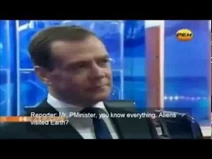 Russian Prime Minister Dmitry Medvedev Answers Question About UFOs and Aliens