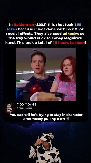 How Tobey Maguire actually did the tray scene in Spider-Man (2002)