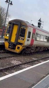 Class 158 arriving at Shrewsbury