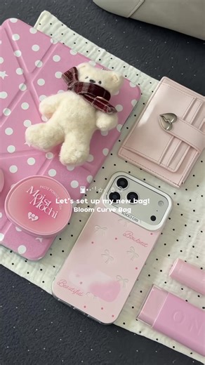 Let's set up my new bag * Bloom Curve Collection in Pebble grey color🩶🤍 #obaghouse #รีวิวกระเป๋า