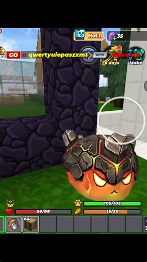 Pov: Trying to build a nether portal in skyblock blockman go | Blockman Go Skyblock |