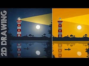 How to EASILY Draw 2D Landscapes in Photoshop ep. 02