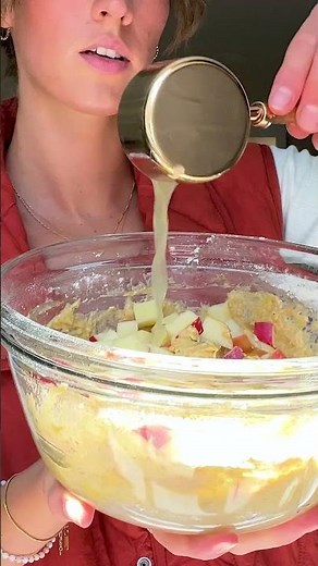 Healthier Air Fryer Apple Fritters I #fallbaking