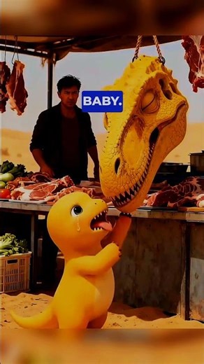 A Baby Dinosaur Crying for His Mom#Emotional #HeartTouching #BabyDinosaur