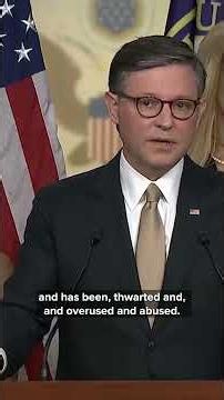 Speaker Mike Johnson reacts to the birthright citizenship ruling
