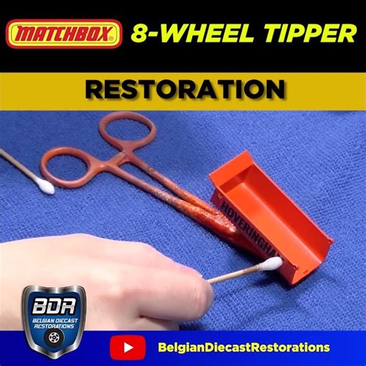 Lesney Matchbox 17D Foden 8-Wheel Tipper Truck Diecast Restoration 🚛🚛😲#vintagetoys #toycars