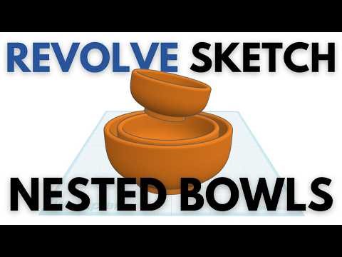 Quickly creating some nested bowls in Tinkercad