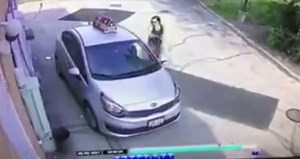 Woman steals pizza delivery car