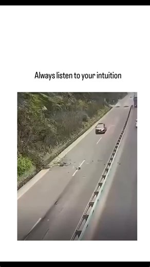 GLOBAL REEL HUB on Instagram: "#The X post by features dashcam footage from a Shandong, China highway showing a white car abruptly stopping and reversing due to the driver's intuition, narrowly avoiding a sudden landslide that buries the road ahead, amassing over 7 million views and 40,000 likes. This viral video, circulating since early 2026, highlights a real incident where the lead vehicle likely spotted minor debris first, prompting the chain reaction of stops, though skeptics debate if it w