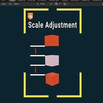 How to Control Object Scale & Spacing #shorts #youtubeshorts #blender