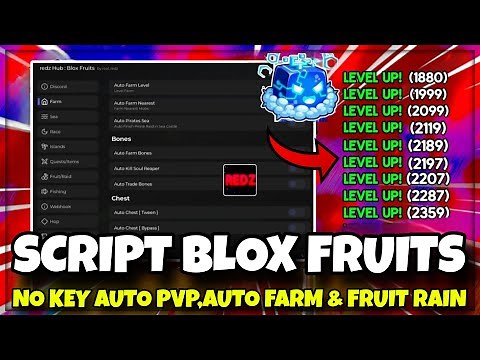 Script REDZ HUB Blox Fruits Pastebin 2026 🌐 Auto FARM DUNGEON , Auto Collect Fruits , Auto PVP